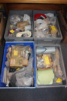 Lot 110 - Aircraft spares. WWII and later aircraft spares (6 boxes)