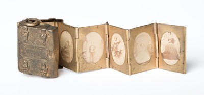 Lot 513 - Tom Thumb. Somebody's Luggage miniature locket photograph album, [New York, 1863]