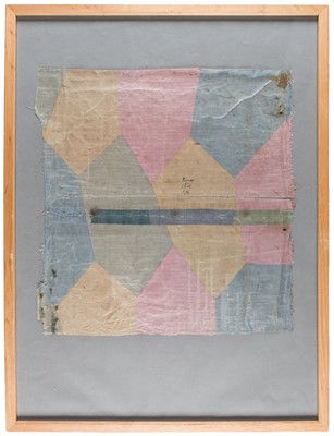 Lot 205 - WWI Aircraft Fabric. A WWI German "Lozenge" design Tarnstoff aircraft camouflage fabric