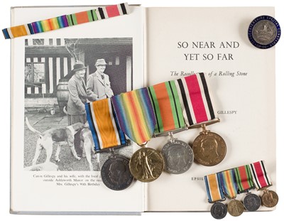 Lot 675 - WWI Medals. Reverend F.R. Gillespy