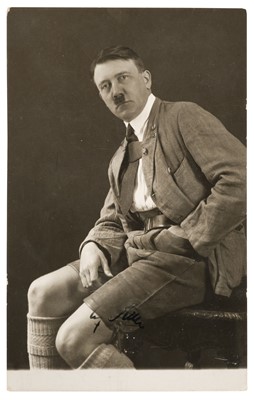 Lot 316 - Hitler (Adolf, 1889-1945). Photograph Signed, ‘Adolf Hitler’, c. 1927