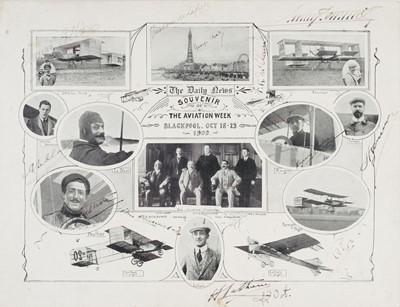 Lot 26 - Blackpool Aviation Week. The Daily News, Souvenir of The Aviation Week, Blackpool, Oct 18-23, signed, 1909