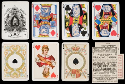 Lot 538 - English playing cards. Deakin's Political Playing Cards, 1st edition, Willis & Co, 1886, & 2 others