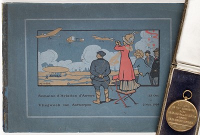 Lot 6 - Aviation Ephemera. Semaine d'Aviation d'Anvers (Vliegweek van Antwerpen), 23 Oct - 2 Nov. 1909