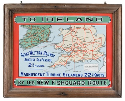 Lot 348 - Great Western Railway. A G.W.R. enamel advertising sign by "Chromo" Wolverhampton