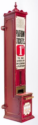 Lot 368 - Railwayana. A Victorian G.W.R. cast iron platform ticket machine