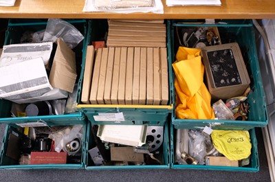 Lot 111 - Aircraft spares. WWII and later aircraft spares (6 boxes)