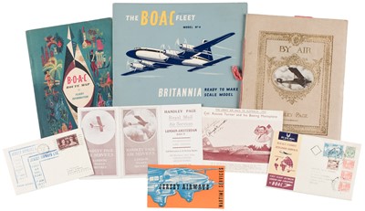 Lot 31 - Civil Aviation. A large collection of printed ephemera, circa 1950s