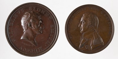 Lot 649 - Sir William Sidney Smith (1764-1840), The Defence of Acre, Copper Medal, 1799, by J G Hancock