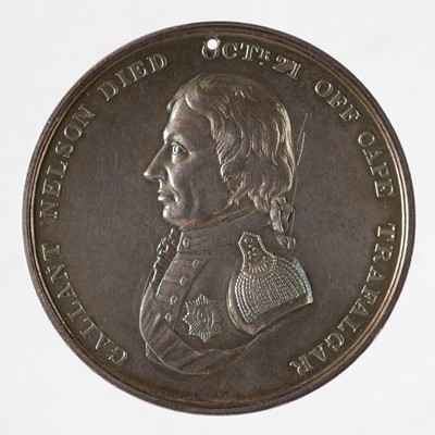 Lot 630 - Nelsonic Crimson Oakes Society (Founded 1808), a silver medal, unsigned [probably by B. Patrick]