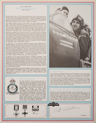 Lot 62 - Royal Air Force. Fighter Pilot Profile Collection, 26 profiles of famous pilots of World War II