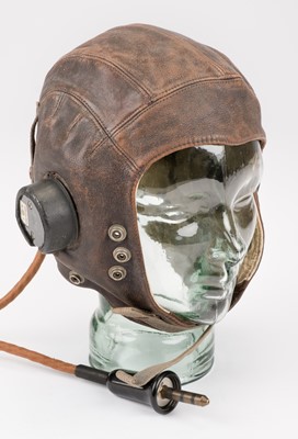 Lot 146 - Flying helmet. A WWII RAF C-Type flying helmet