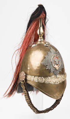 Lot 418 - Helmet. An 1871 pattern Albert helmet of the 3rd (Prince of Wales's) Dragoon Guards