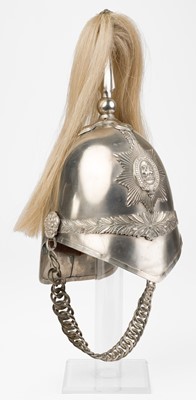 Lot 419 - Helmet. An 1871 pattern Albert helmet of the Montgomery Yeomanry Cavalry