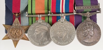 Lot 591 - Four: WWII and Malaya group of medals to Major E.C. Smith, Royal Army Education Corps