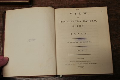 Lot 42 - Pennant (Thomas). [Outlines of the Globe] The View of Hindoostan, 2 volumes, 1798-1800