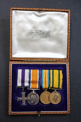 Lot 616 - Military Cross. Miniature dress awards attributed to Captain W.A.R. Coker