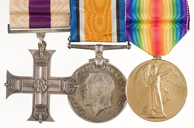 Lot 617 - Military Cross. WWI 'Trench Raid' M.C. group of three to Major A.V. Mackenzie