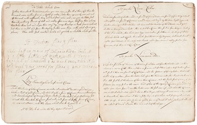 Lot 369 - Manuscript cookery receipt book. A manuscript cookery receipt book, circa 1770