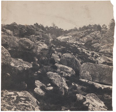 Lot 9 - Cuvelier (Eugène, 1837-1900). Gorges de Franchard, 1863