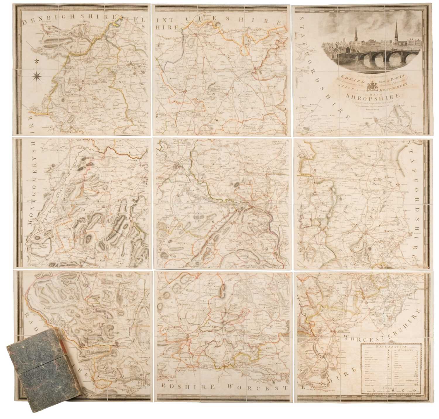 Lot 121 - Shropshire. Baugh (Robert), Map of Shropshire..., 1808