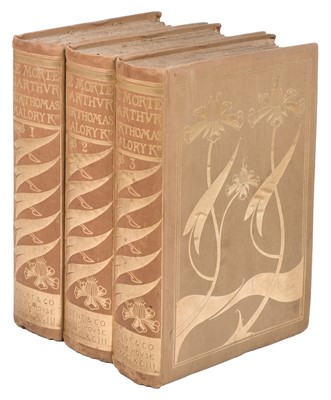 Lot 568 - Beardsley (Aubrey, illustrator) Morte Darthur, 3 volumes, limited edition, 1893-4