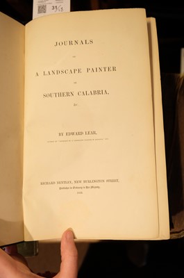 Lot 31 - Lear (Edward). Journals of a Landscape Painter in Calabria, 1852