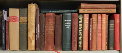 Lot 116 - Shropshire Directories. 24 directories of Shropshire, Staffordshire, Shrewsbury, etc., 1828-1938