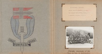 Lot 91 - Special Air Service. Four photograph albums, in Italy, Norway, Palestine and Egypt, 1944 - July 1947