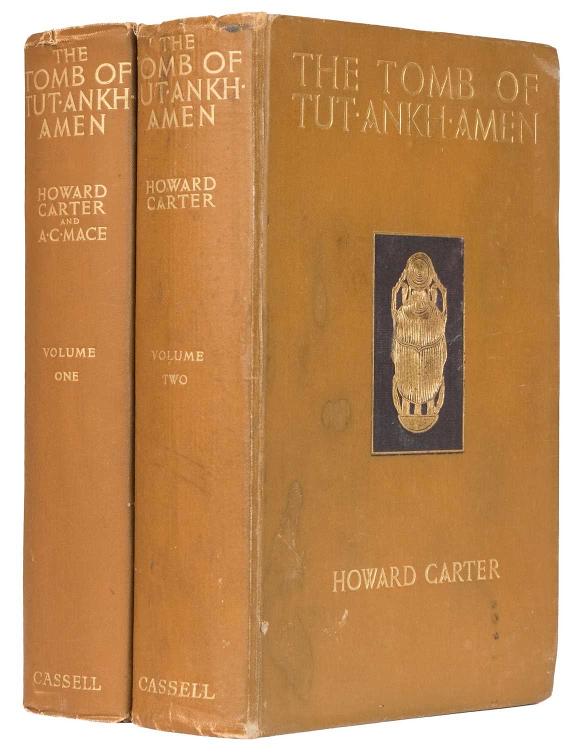 Lot 15 - Carter (Howard, and E. C. Mace). The Tomb of Tutankhamen..., 2 volumes, 1923-27