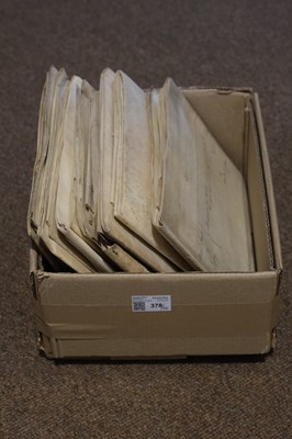 Lot 378 - Vellum Deeds: Leicestershire. A group of 22 vellum documents, 18th century