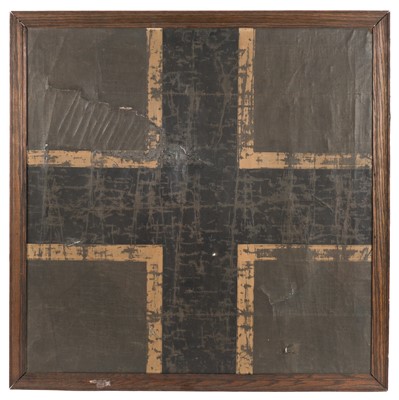 Lot 271 - WWI Aircraft fabric. A large piece of WWI German lozenge aircraft fabric