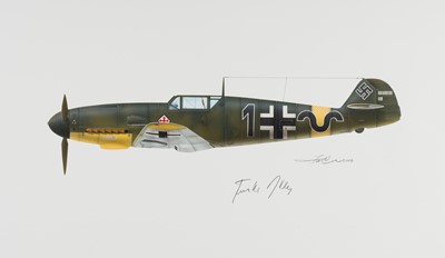 Lot 292 - Valo (John). Messerschmitt Bf-109G-2 - Jagdgeschwader JG.52 - “Black 1”