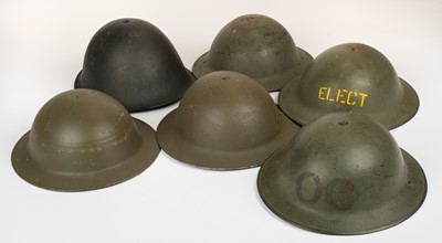 Lot 211 - Helmets. Various British helmets, including Observer Corps