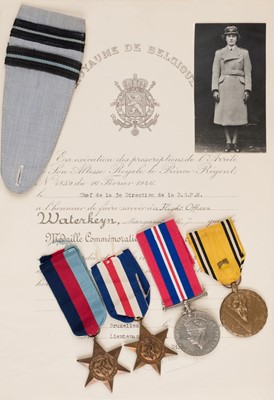 Lot 683 - WWII group of four attributed to Flight Lieutenant M.M.J. Waterkeyn