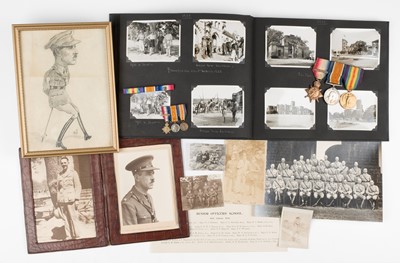 Lot 96 - WWI Foulkes Archive. A small archive, including medal group, relating to Captain K. Foulkes, Royal Irish Regiment, 1908-1937