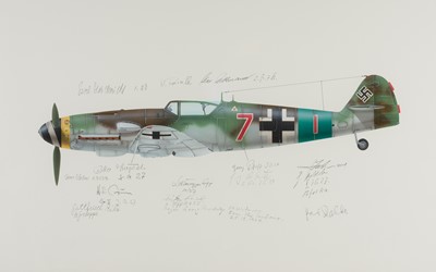 Lot 294 - Valo (John. C.). Messerschmitt Bf-109G-10 – Jagdgeschwader JG.27 - “Red 7”