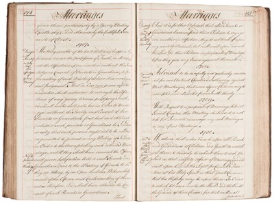 Lot 374 - Quaker Values. Christian & Brotherly Advices, circa 1797