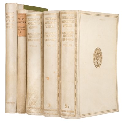 Lot 729 - Kipling (Rudyard). Rudyard Kipling's Verse, 3 vols, limited edition, 1919
