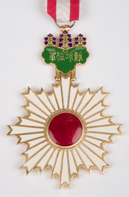 Lot 596 - Japan, Empire, Order of the Rising Sun, First Class sash badge