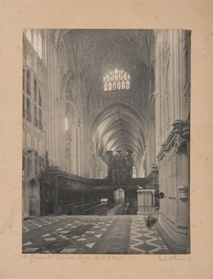 Lot 108 - Evans (Frederick H.). Gloucester Cathedral: Choir and Nave to West, 1890