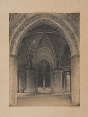Lot 113 - Evans (Frederick H.). Canterbury Cathedral: Crypt, East End to W., [1890]