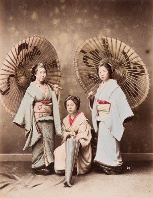 Lot 28 - Japan. An album of 48 photographic views, circa 1890s