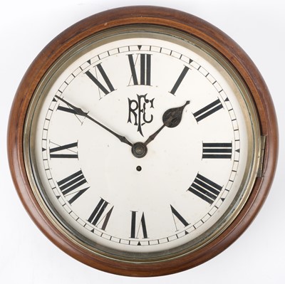 Lot 191 - Royal Flying Corps. A WWI RFC station circular 8-day wall clock, circa 1917