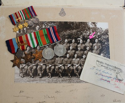 Lot 590 - Five: A WWII group of five to Lieutenant W.A. Hoskins