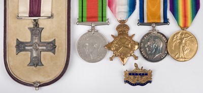 Lot 618 - Military Cross. WWI 'V.C. Action' M.C. group to Lieutenant P.H. Block, Gloucestershire Regiment