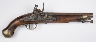 Lot 556 - Pistol. A George III flintlock pistol, circa 1790