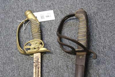 Lot 536 - Sword. A Prussian 1889 sword