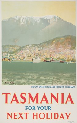 Lot 259 - Tasmania - Mount Wellington and the Port of Hobart, c. 1930, colour lithographic poster