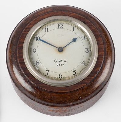 Lot 364 - Railwayana. A Great Western Railway post grouping "pork pie" wall clock, circa 1930s